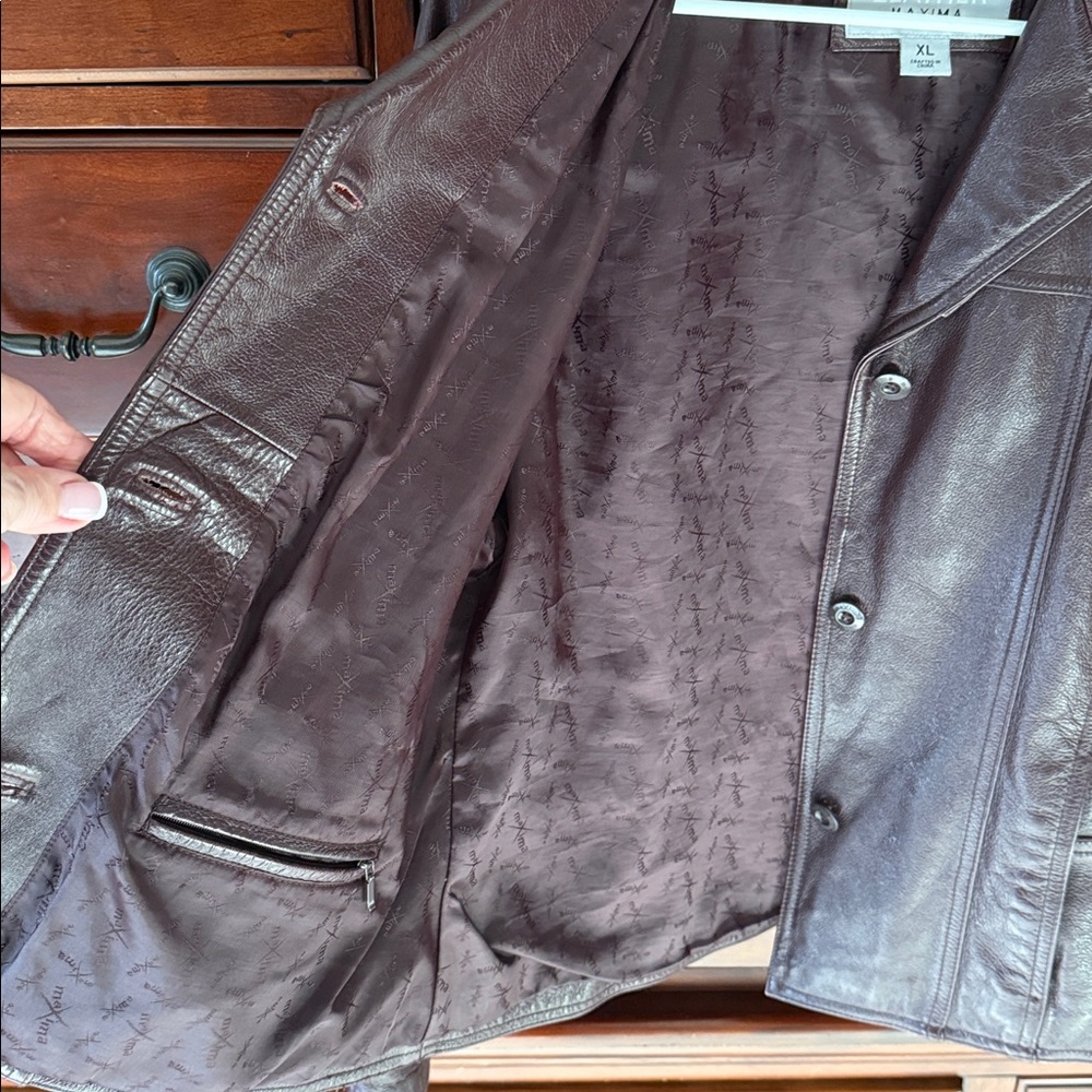 Wilsons Leather MAXIMA Women's Dark Brown Leather Jacket, XL - Picture 6 of 12